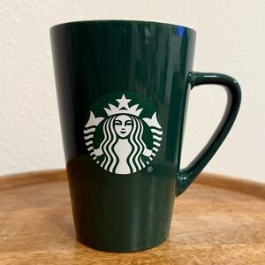 Starbucks Green White Mermaid Logo Tall Coffee Mug